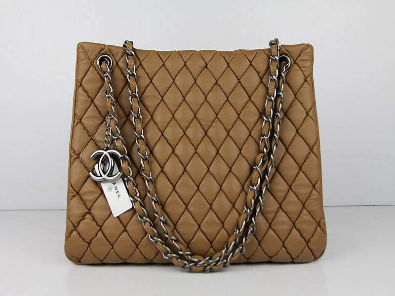 Chanel 60288 Original Quilted Lambskin Flap Bag-Apricot - Click Image to Close