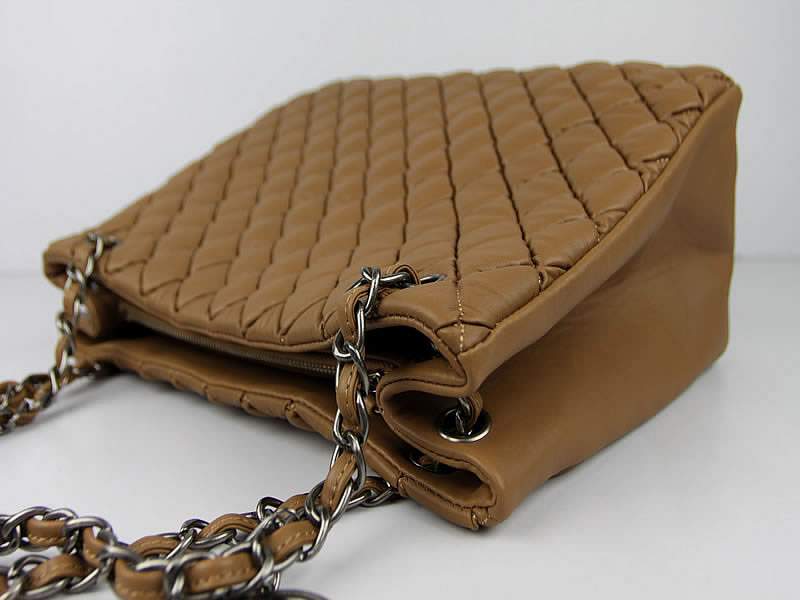 Chanel 60288 Original Quilted Lambskin Flap Bag-Apricot - Click Image to Close