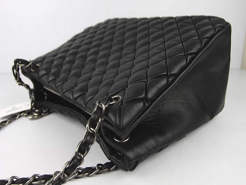 Chanel 60288 Original Quilted Lambskin Flap Bag-Black - Click Image to Close