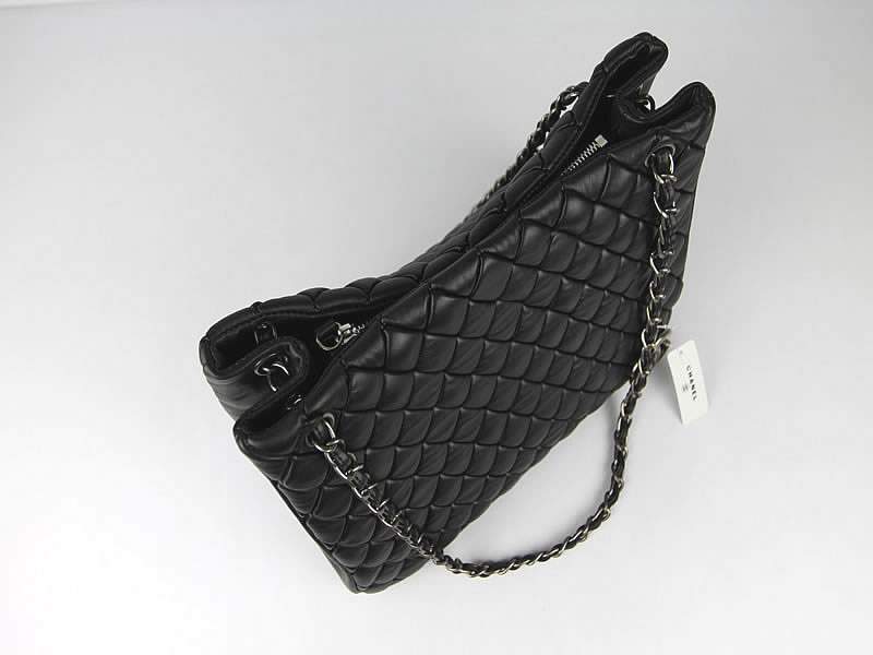 Chanel 60288 Original Quilted Lambskin Flap Bag-Black - Click Image to Close