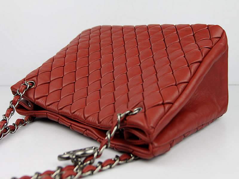 Chanel 60288 Original Quilted Lambskin Flap Bag-Red - Click Image to Close