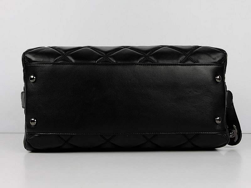 Chanel 68011 Lambskin Leather Handbag-Black