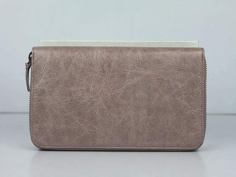 Balenciaga B002 Import Leather Long Wallet-Light Purple - Click Image to Close