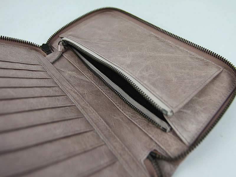 Balenciaga B002 Import Leather Long Wallet-Light Purple