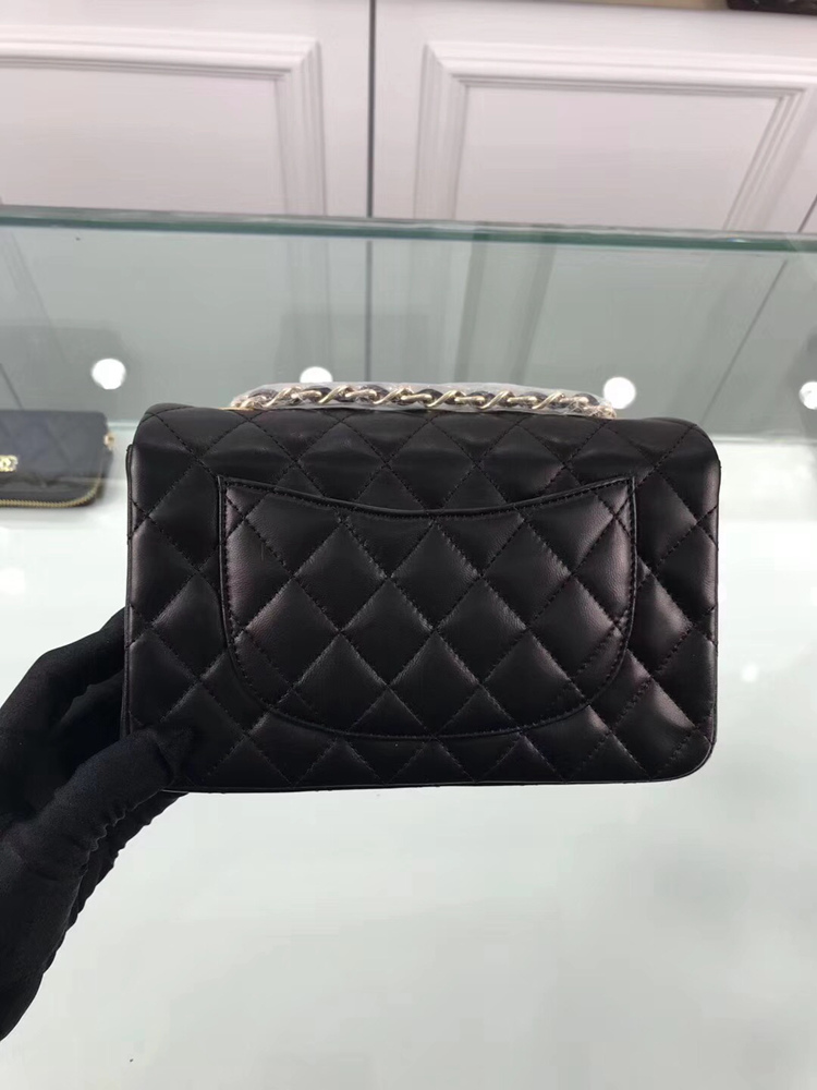Chanel 1116 Mini Rectangular Calfskin Classic Flap Bag
