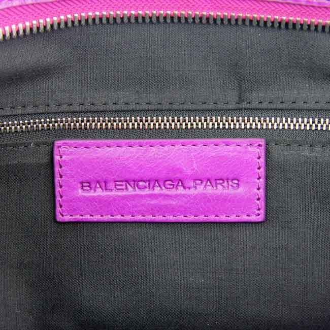 Balenciaga 085332A Gaint Sliver City Handbags-Medium Purple - Click Image to Close