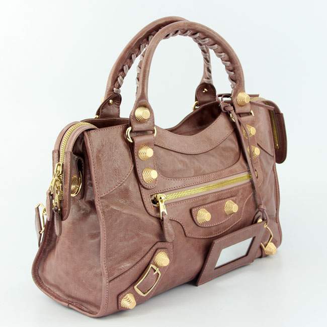 Balenciaga 085332B Gaint Gold City Handbags-Honey Peach - Click Image to Close