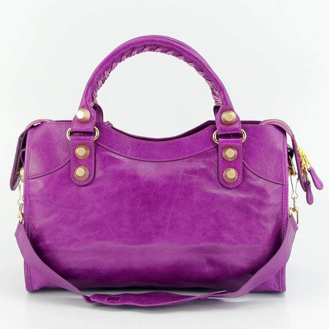 Balenciaga 085332B Gaint Gold City Handbags-Medium Purple