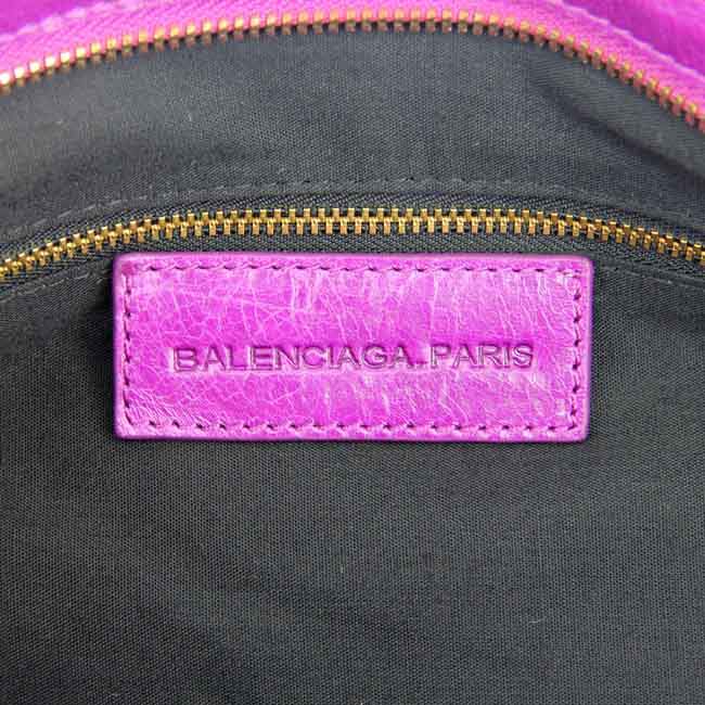 Balenciaga 085332B Gaint Gold City Handbags-Medium Purple - Click Image to Close