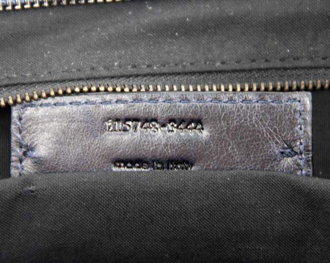 Balenciaga 085332 Imported Leather City Handbag-Dark Sapphire Blue