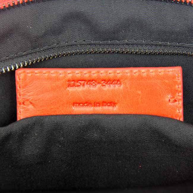 Balenciaga 085332 Imported Leather City Handbag-Light Red - Click Image to Close
