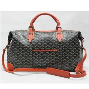 Goyard Luggage Shoulder Tote Bag 8952 Black & orange - Click Image to Close