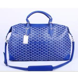 Goyard Luggage Shoulder Tote Bag 8952 Blue - Click Image to Close