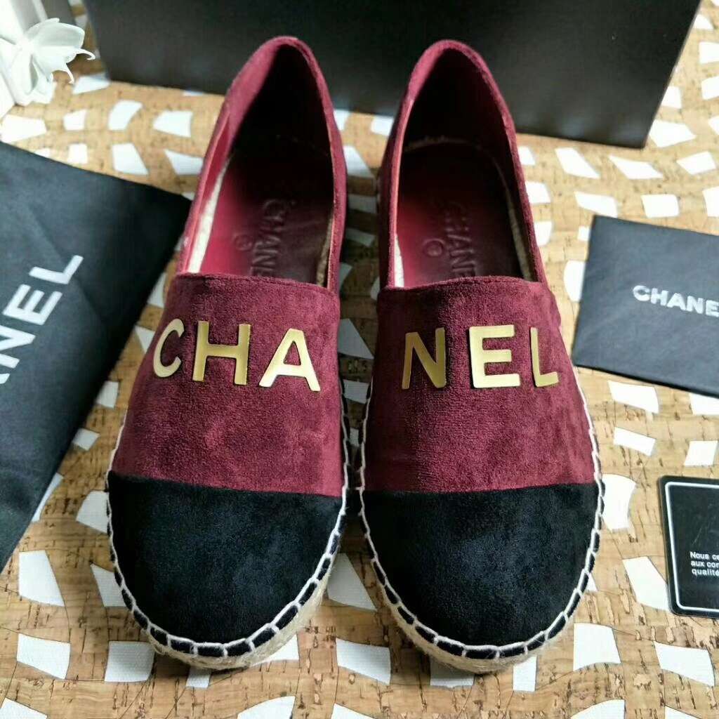 2019 NEW Chanel Real leather shoes CHANEL 101205 Red - Click Image to Close
