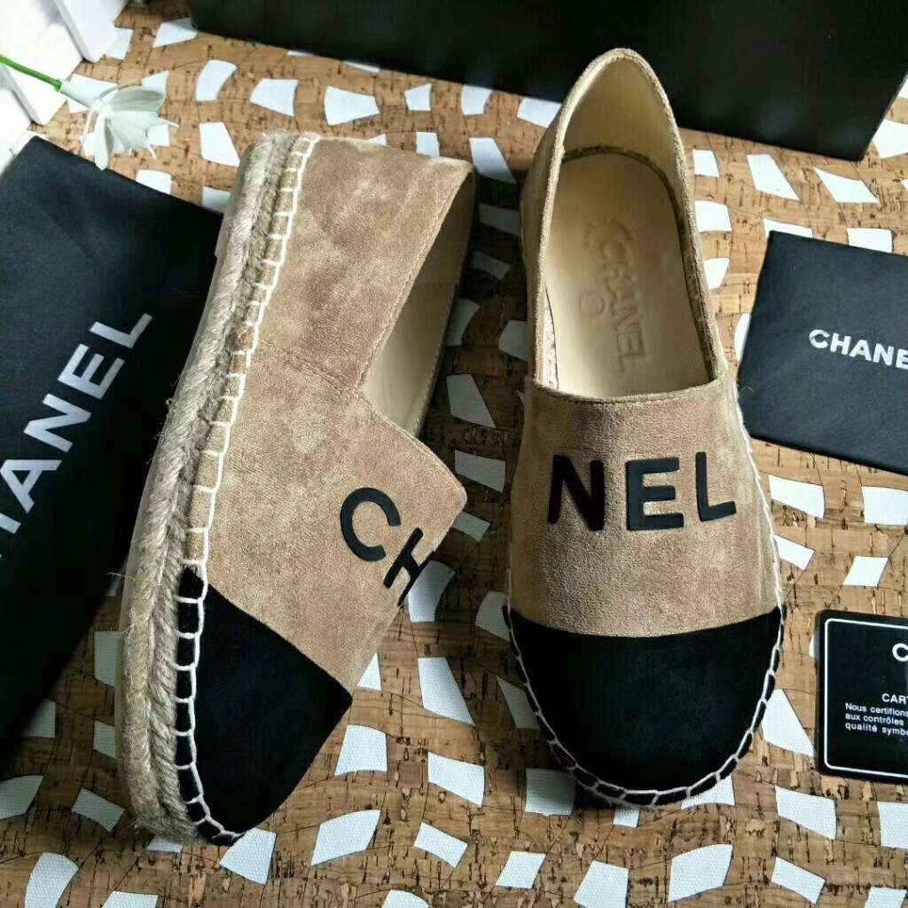 2019 NEW Chanel Real leather shoes CHANEL 101205 apricot - Click Image to Close