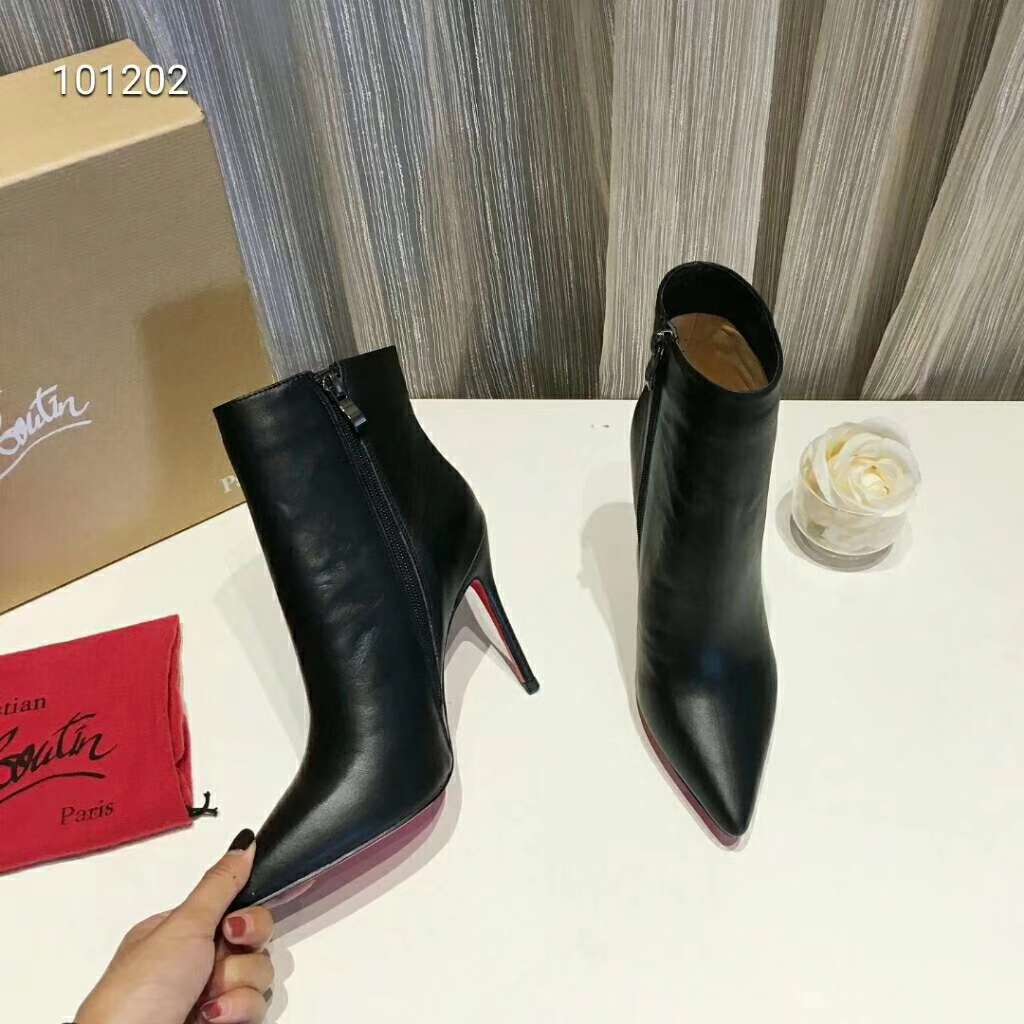 2019 NEW Christian Louboutin Real leather shoes CL101202black