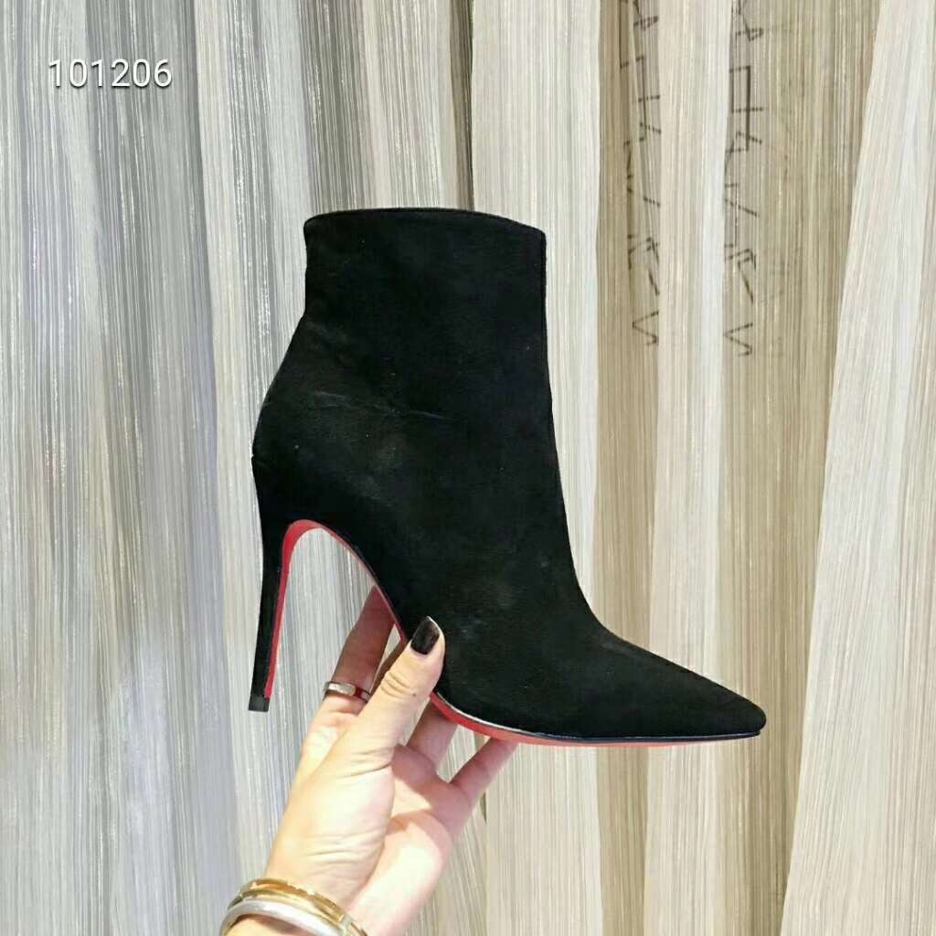 2019 NEW Christian Louboutin Real leather shoes CL101206black - Click Image to Close