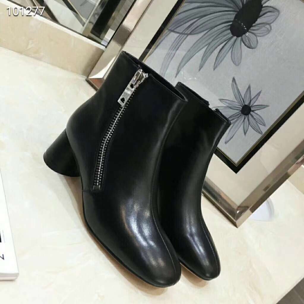 2019 NEW Celine Real leather shoes 100277 black - Click Image to Close