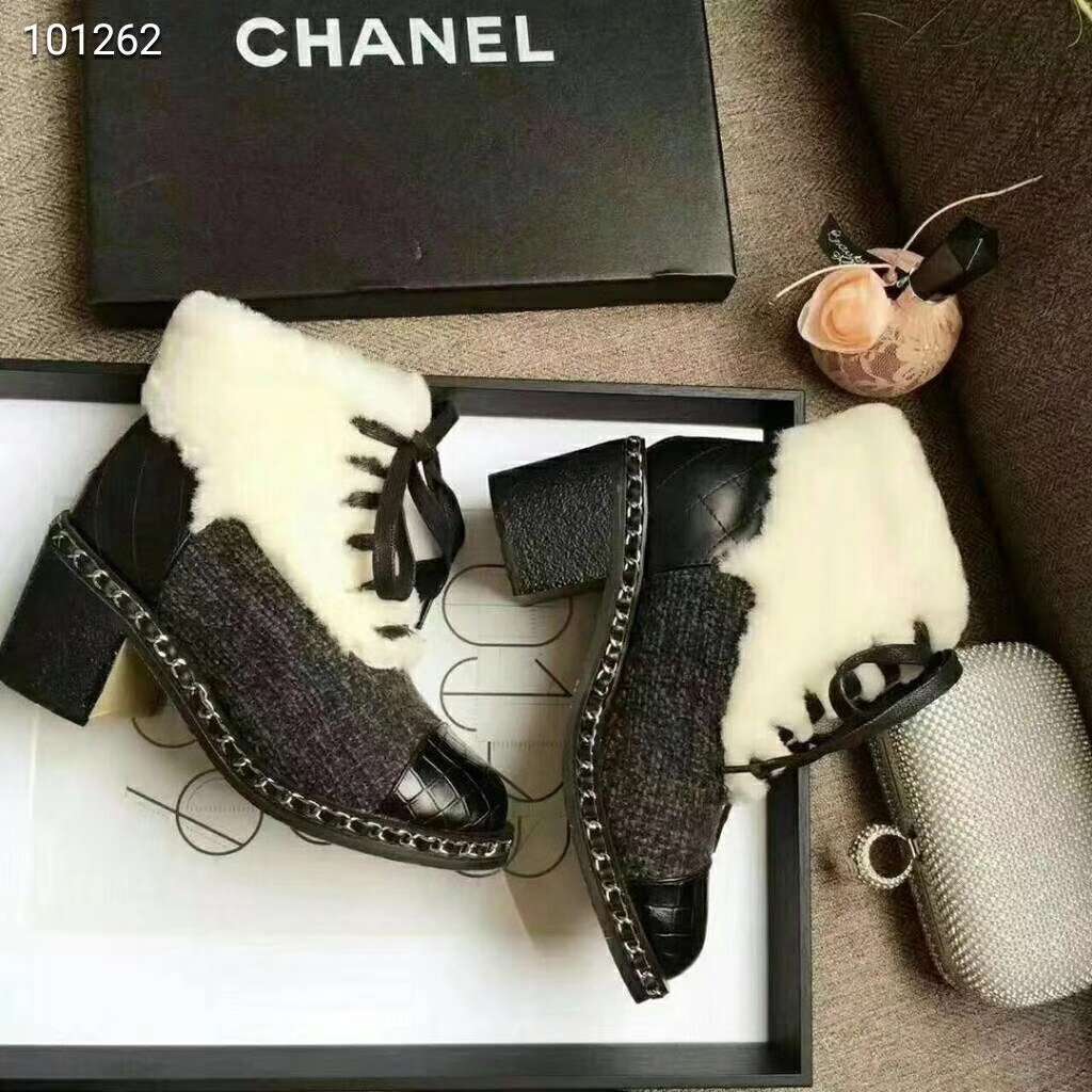 2019 NEW Chanel Real leather shoes Chanel 101262 black - Click Image to Close