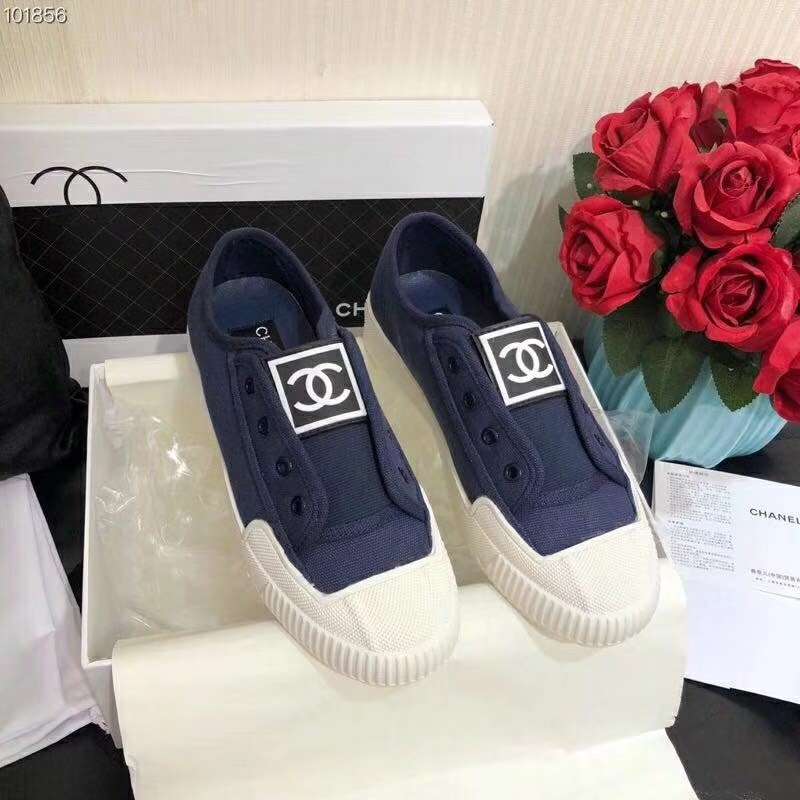 2019 NEW Chanel Real leather shoes Chanel 101856 Blue