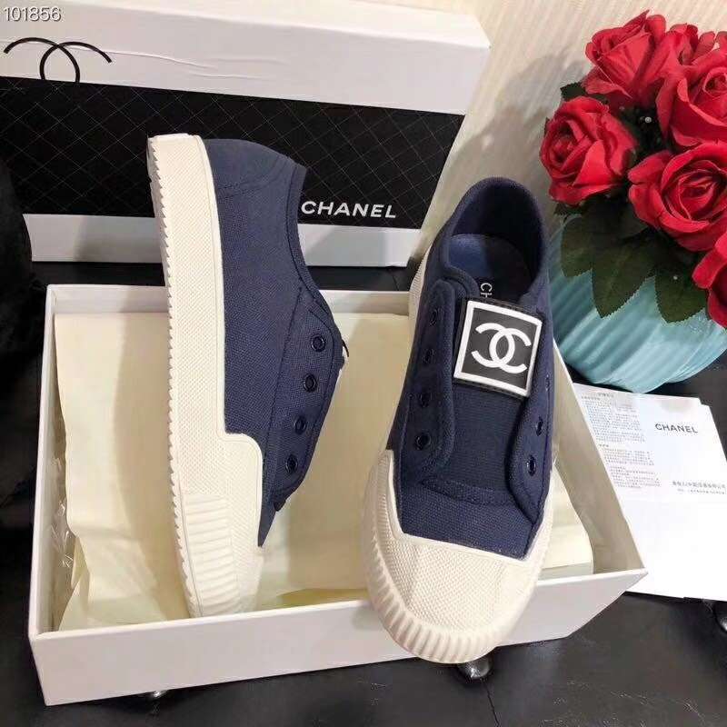 2019 NEW Chanel Real leather shoes Chanel 101856 Blue