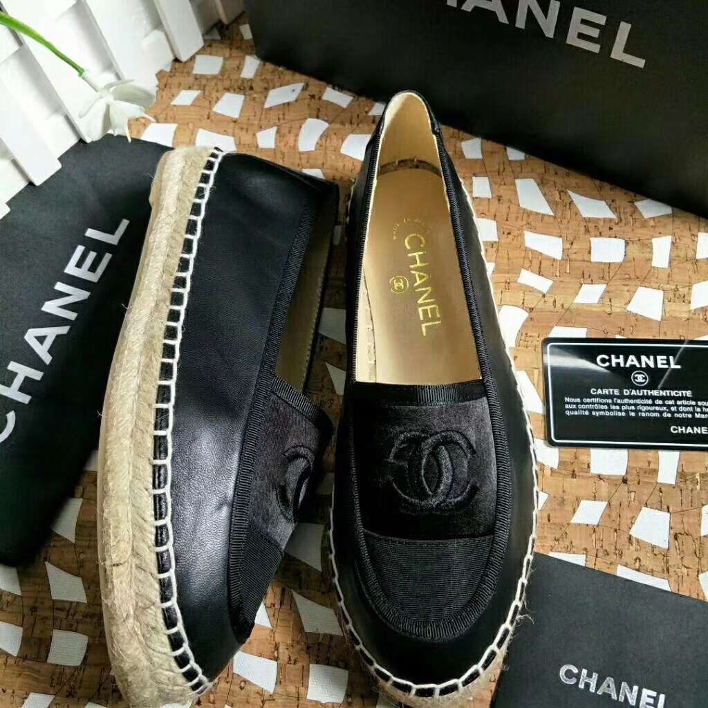 2019 NEW Chanel Real leather shoes Chanel 102601 black