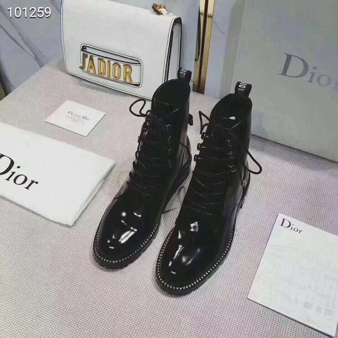 2019 NEW Christian Dior Real leather shoes Dior101259black