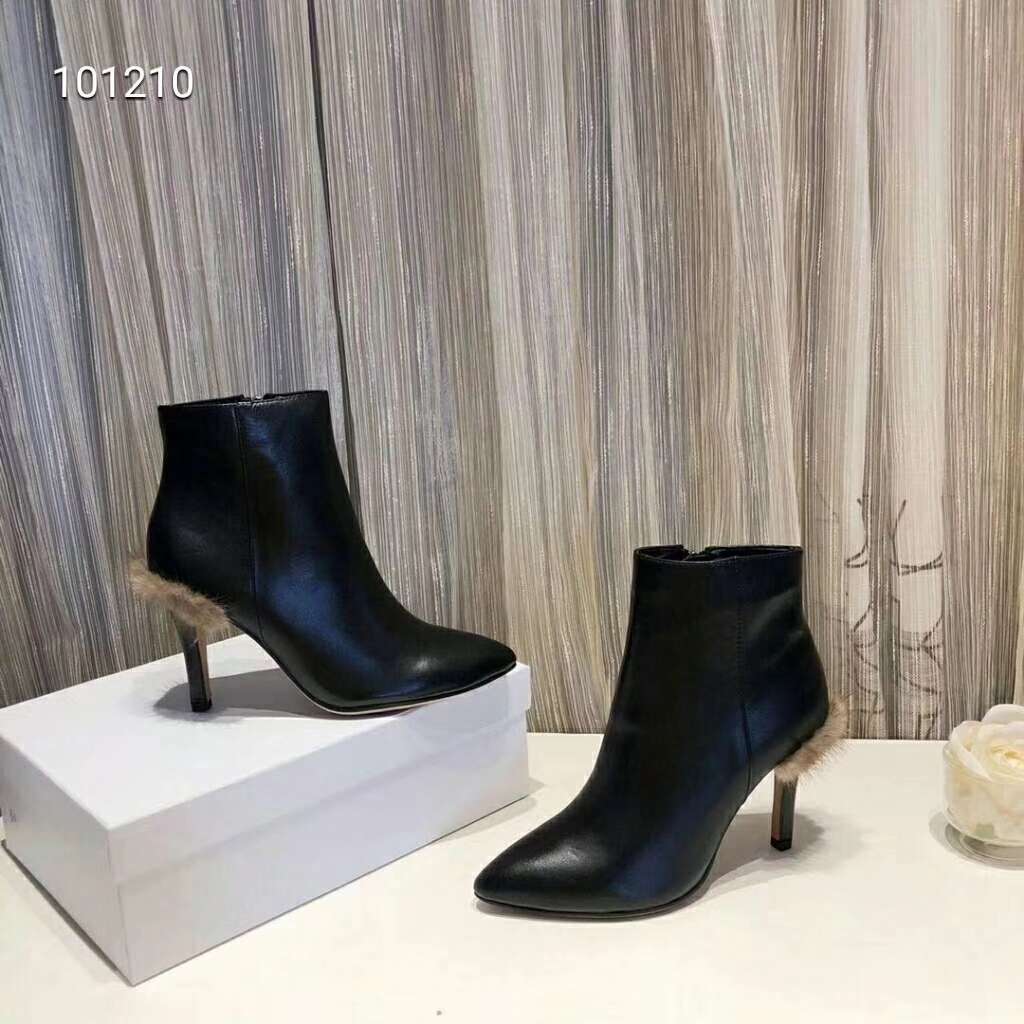 2019 NEW Fendi Real leather shoes Fendi101210black