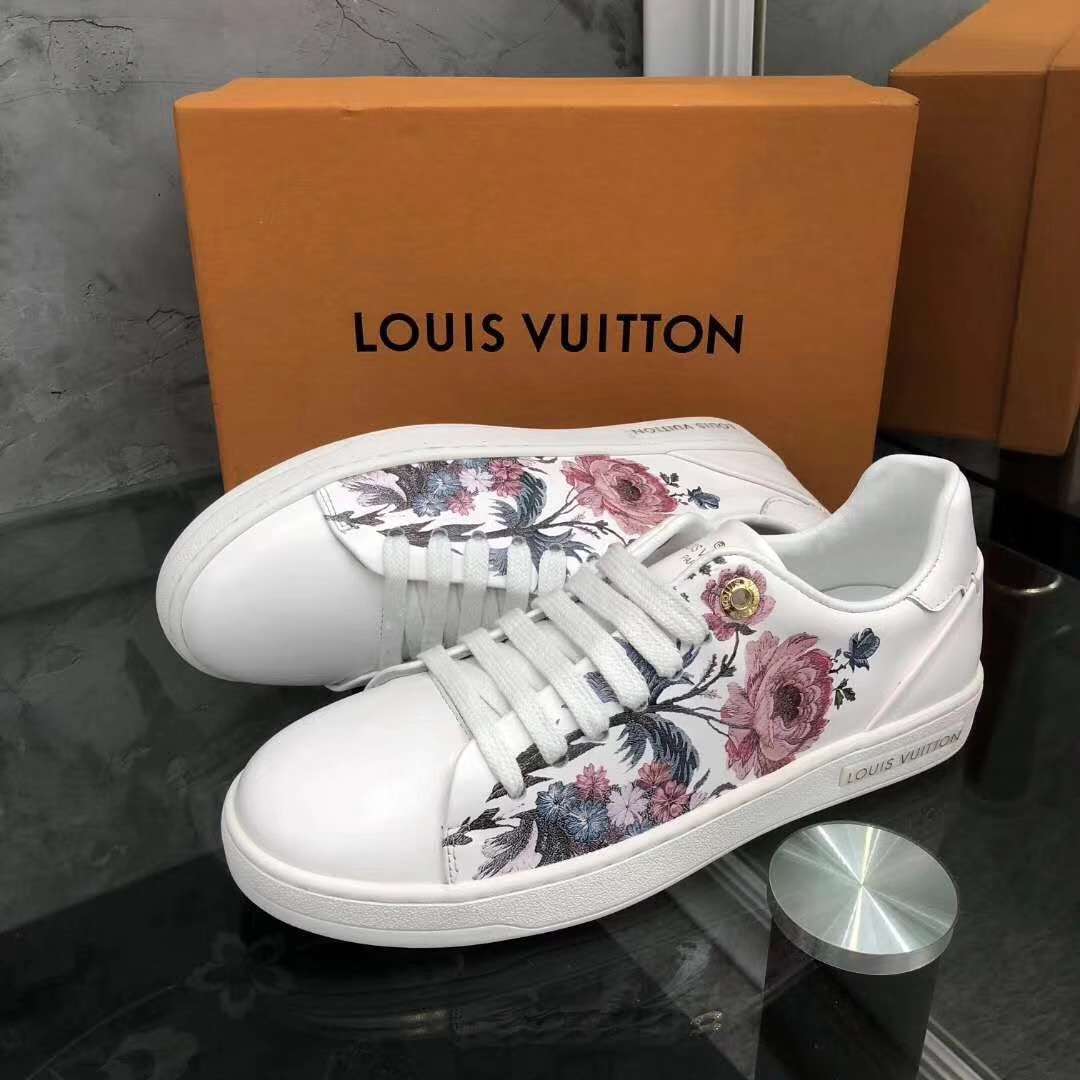 2019 NEW Louis Vuitton Real leather shoes LouisVuitton202WhiteF