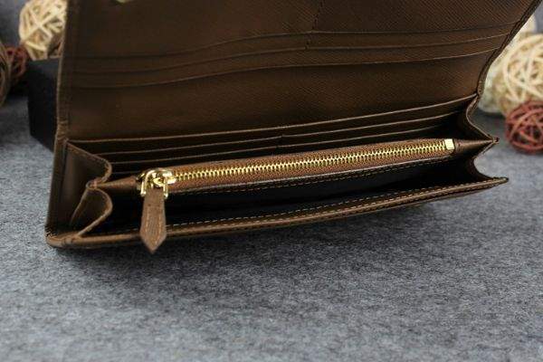 2013 Prada Saffiano Leather Wallet 2383 apricot - Click Image to Close