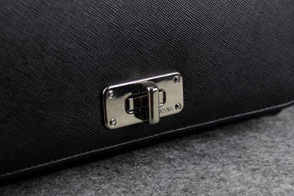 2013 Prada Saffiano Leather Wallet 5383 black