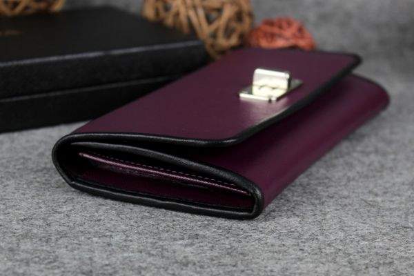 2013 Prada Saffiano Leather Wallet 5383 purple - Click Image to Close
