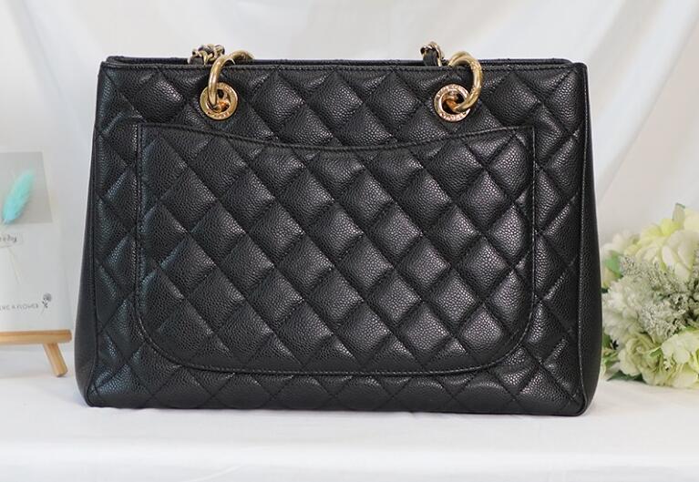 original quality Chanel 35899 Black caviar leather with Gold hardware - Click Image to Close
