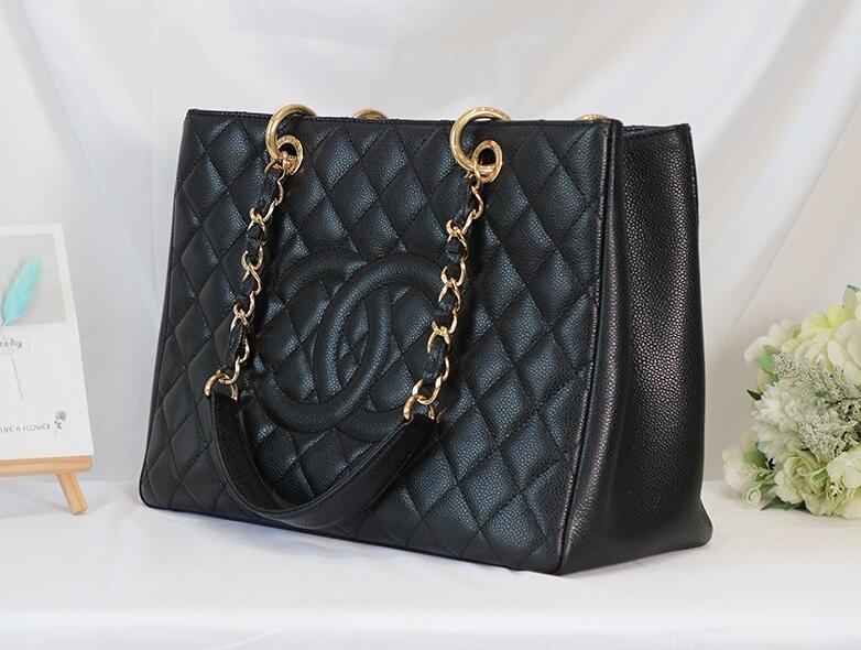 original quality Chanel 35899 Black caviar leather with Gold hardware - Click Image to Close