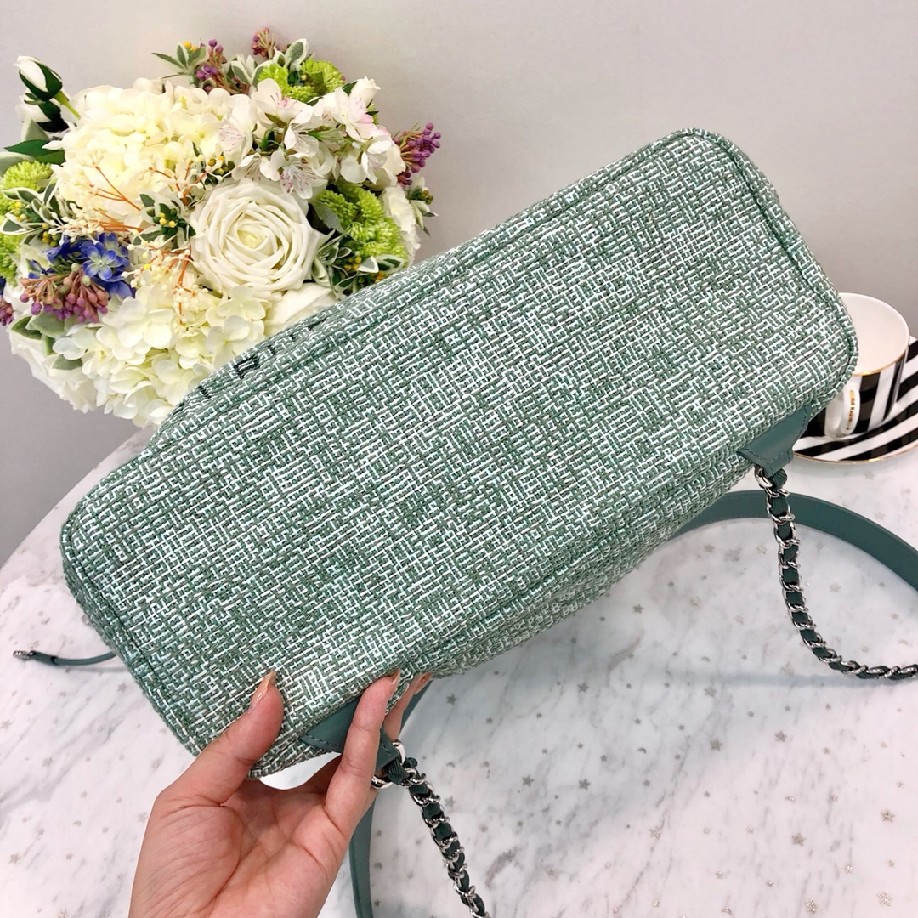 best quality original Chanel canvas 93787 green - Click Image to Close