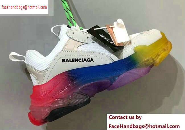 Balenciaga Triple S Clear Sole Trainers Multimaterial Sneakers 06 2020 - Click Image to Close