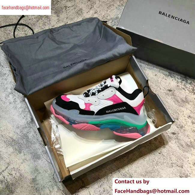 Balenciaga Triple S Clear Sole Trainers Multimaterial Sneakers 08 2020 - Click Image to Close