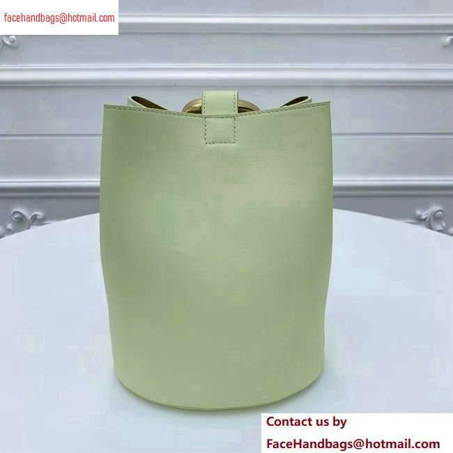 Bottega Veneta Drop Petite Bucket Bag Light Yellow 2020