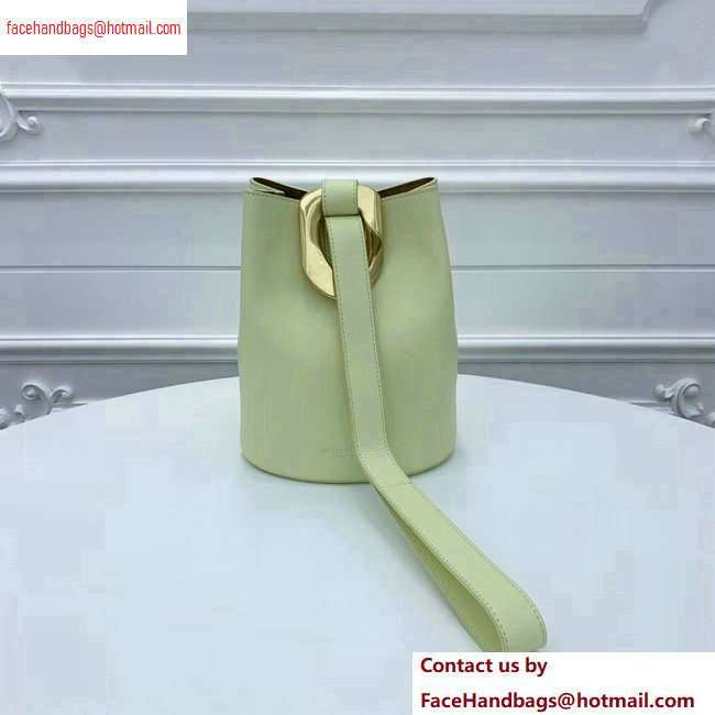 Bottega Veneta Drop Petite Bucket Bag Light Yellow 2020 - Click Image to Close
