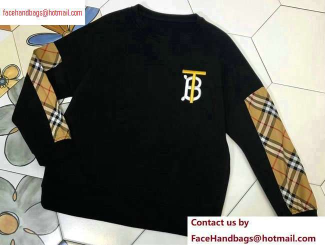 Burberry Check Sweater Black 2020
