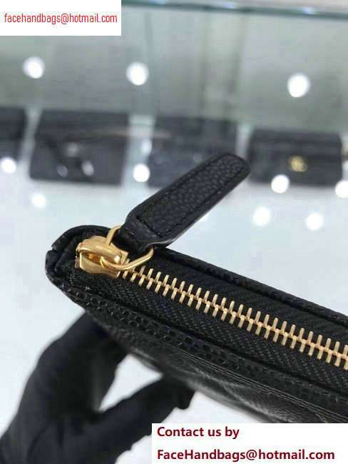 Chanel Boy Pouch Clutch Small Bag A84406 Caviar Leather Black/Gold - Click Image to Close