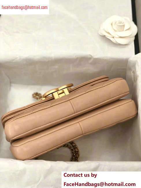 Chanel CC Chic Small Flap Bag A57275 Metallic Beige 2020