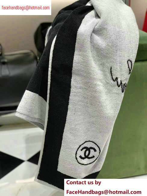 Chanel Coco Logo Beach Towel 150x95cm 2020 - Click Image to Close