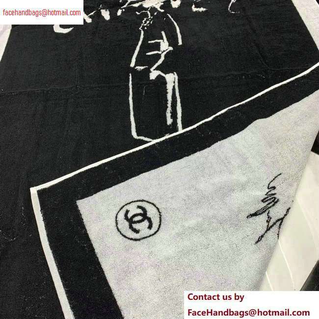 Chanel Coco Logo Beach Towel 150x95cm 2020
