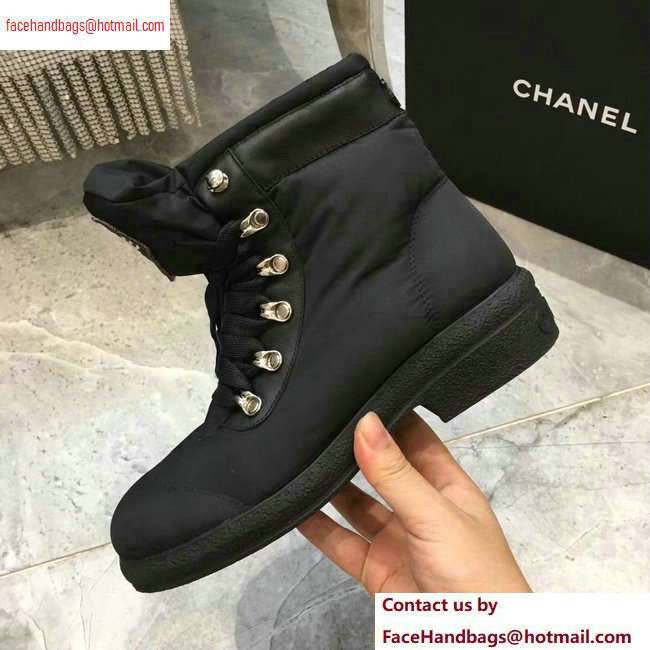 Chanel Coco Neige Ankle Boots Black 2020 - Click Image to Close