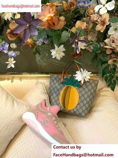 Chanel Fabric Suede Calfskin and TPU Sneakers G35202 Pink 2020 - Click Image to Close