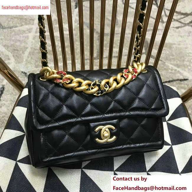Chanel Lambskin Flap Large Bag AS0936 Black 2020