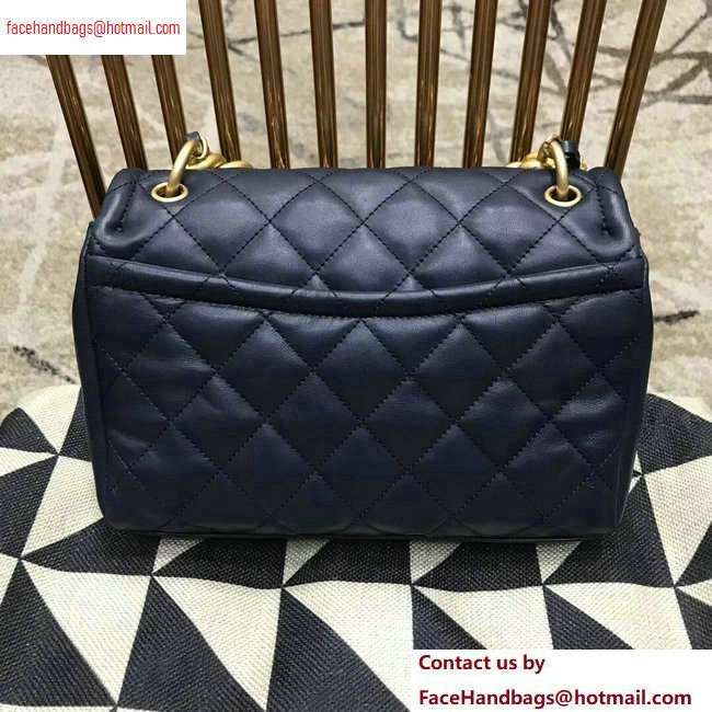 Chanel Lambskin Flap Large Bag AS0936 Navy Blue 2020