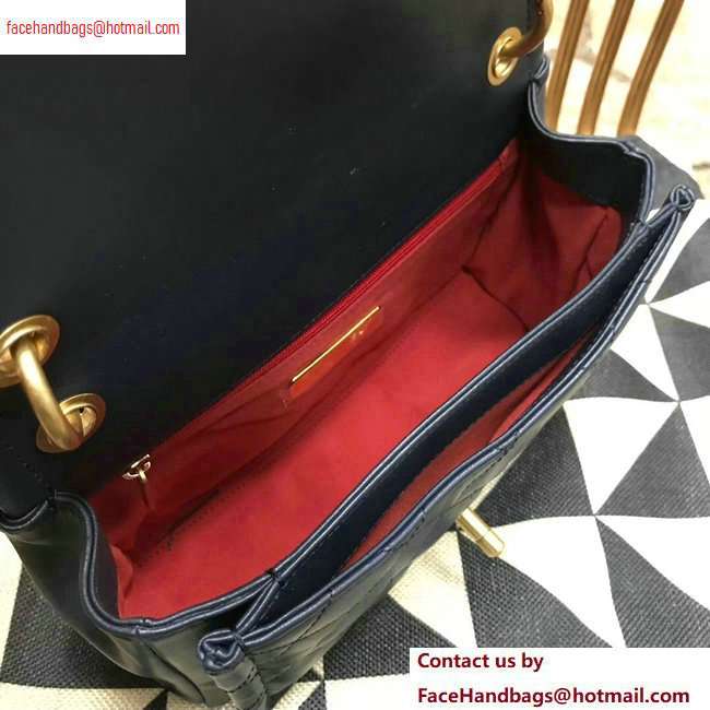 Chanel Lambskin Flap Large Bag AS0936 Navy Blue 2020