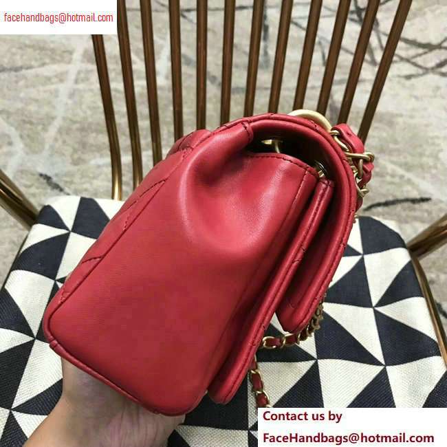 Chanel Lambskin Flap Large Bag AS0936 Red 2020 - Click Image to Close